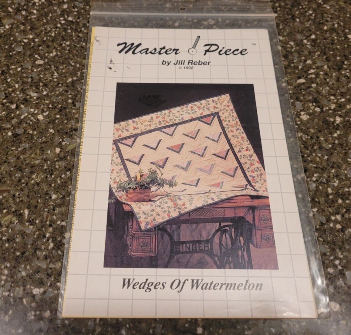 Wedges of Watermelon Quilt Pattern 42x39 Master Piece by Jill Reber MPP8