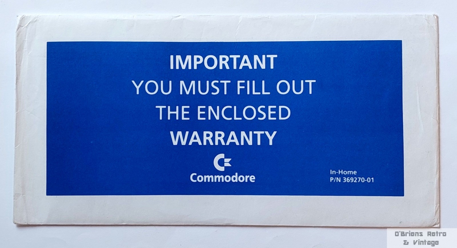Commodore Amiga Warranty Registration Set (1992)
