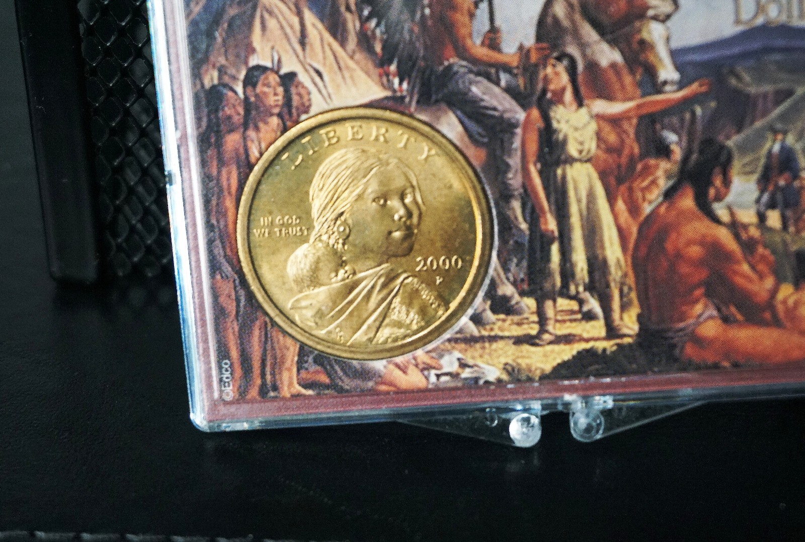 The Sacagawea 2000 P Dollar Uncirculated In Plastic Display Case