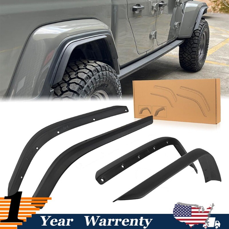 Front & Rear Fenders fit 2020-2024 Jeep Wrangler Gladiator JT Sport & Willys