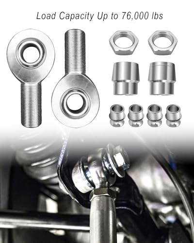 1.25” Heim Joints Rod End Kit, Left and Right Hand Thread 1 1/4” Chromoly