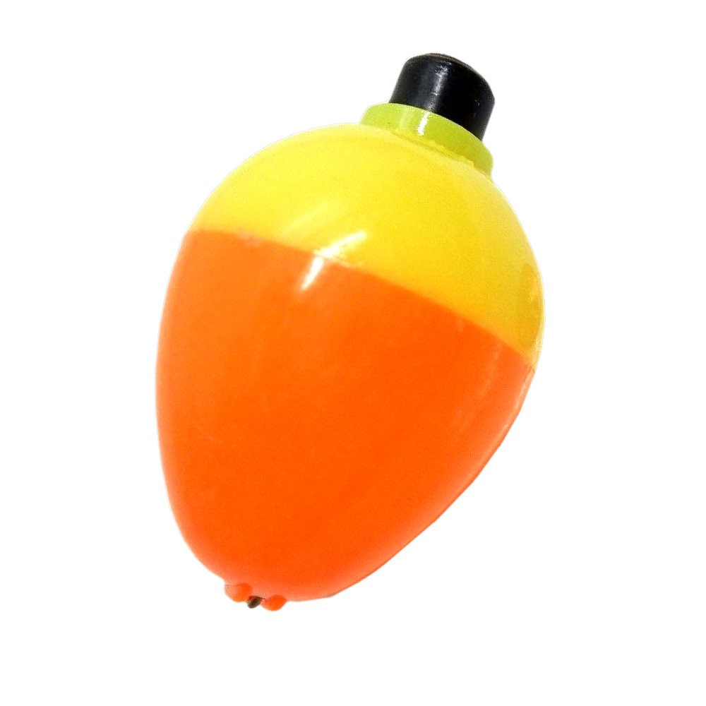 Pear Bobbers 1-1/2" Diameter - TWELVE Orange/Yellow Chartreuse Floats #P5P50F
