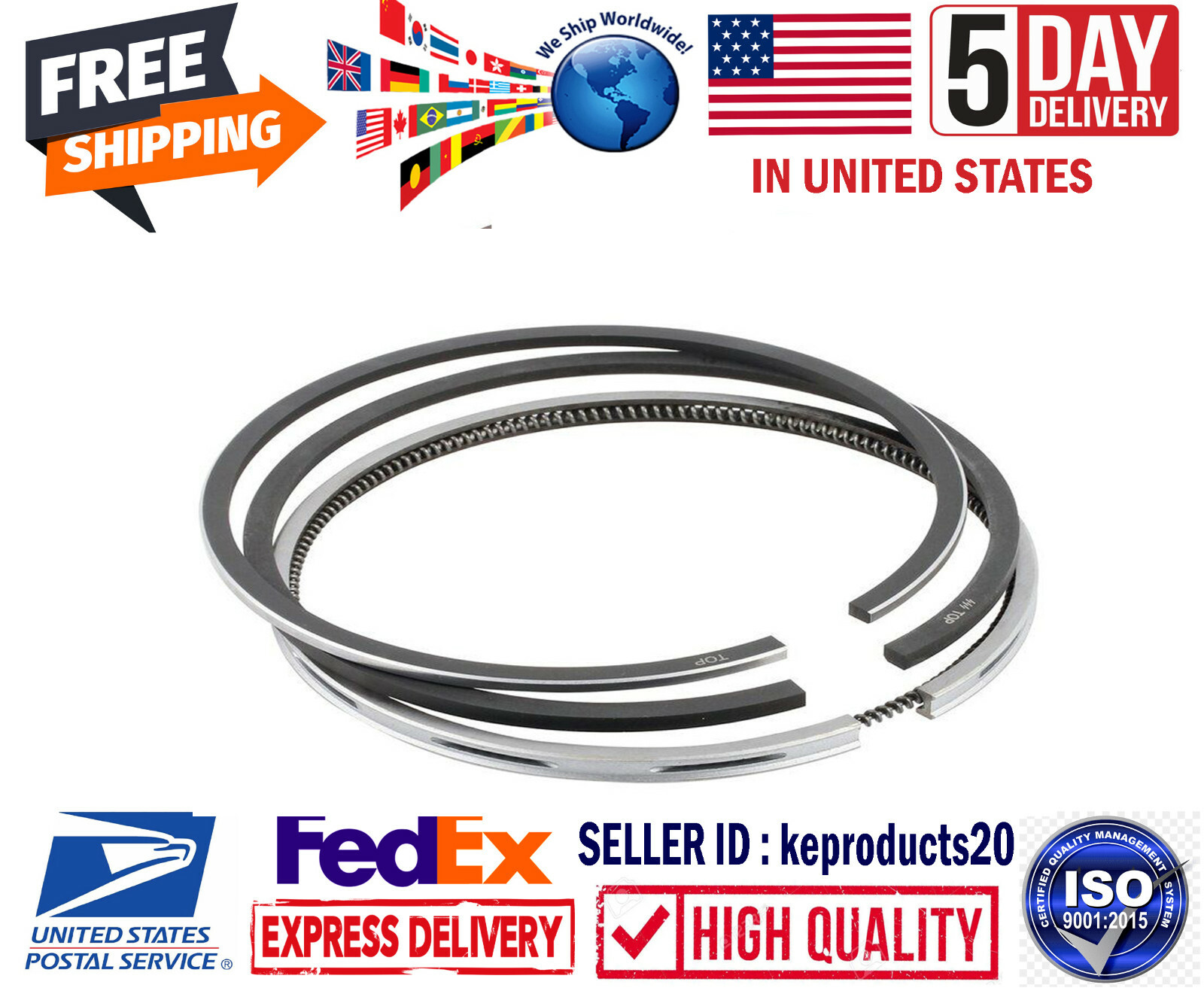 77mm PISTON RINGS Set Fits for KOHLER 24-108-22-S CV18-CH20 CV18-CV20