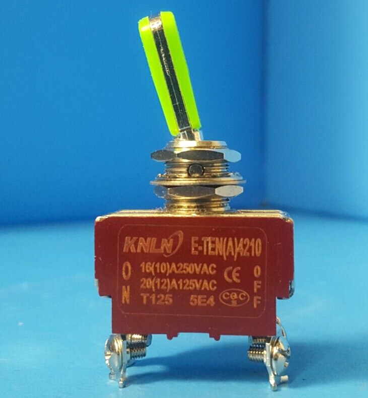 (2 PCS) TOGGLE SWITCH, E-TEN(A)4210,KNLN, DPST, 250VAC, 16A