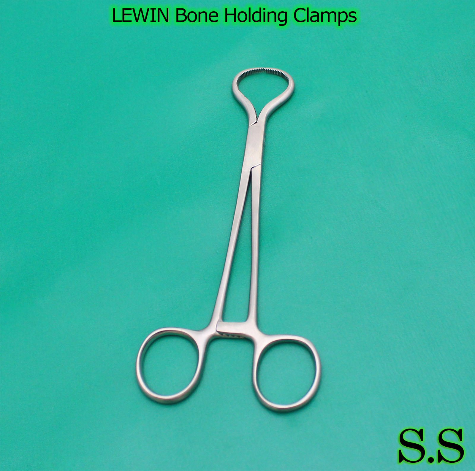 LEWIN BONE HOLDING FORCEPS 7" SERRATED ORTHOPEDIC CLAMP