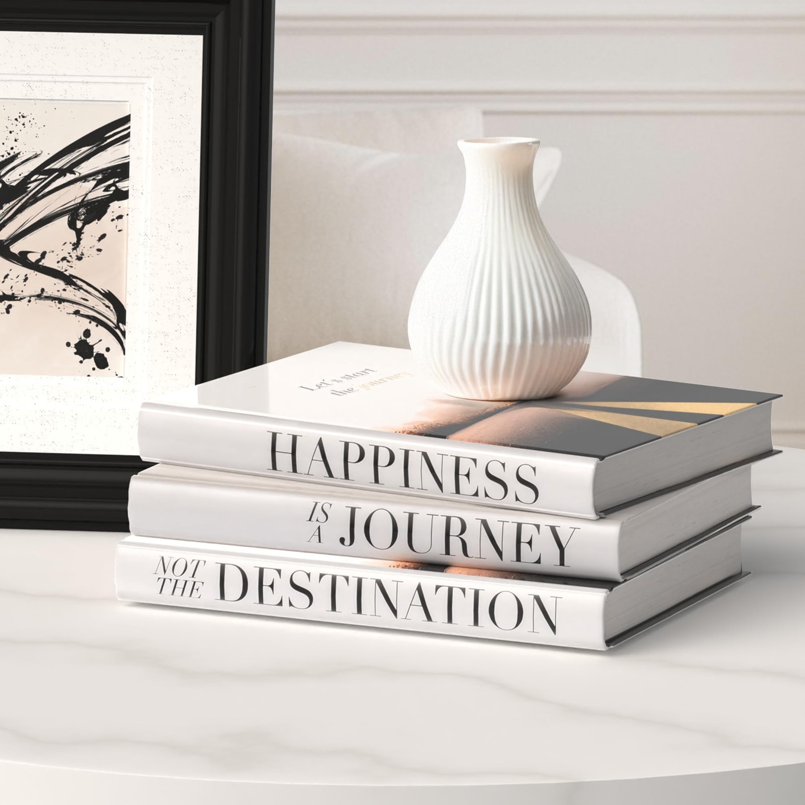 Decorative Books for Home Decor - Coffee Table Book Decor - Fake Books for De...