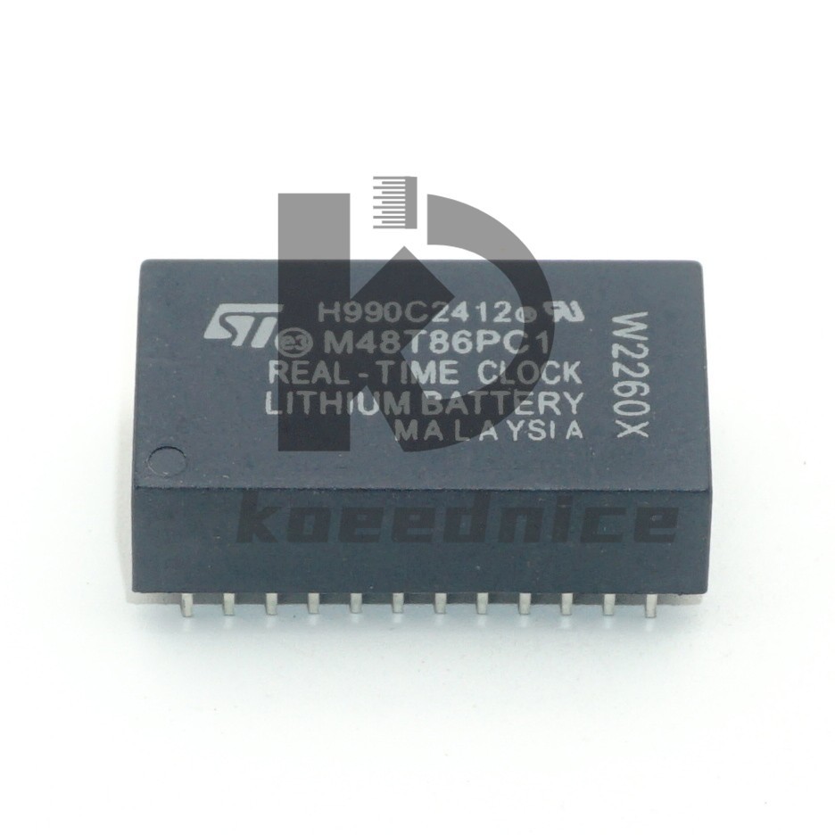 STMicroelectronics M48T86PC1 M48T86 Real Time Clock RTC 128KBIT 5V x 1PC NEW