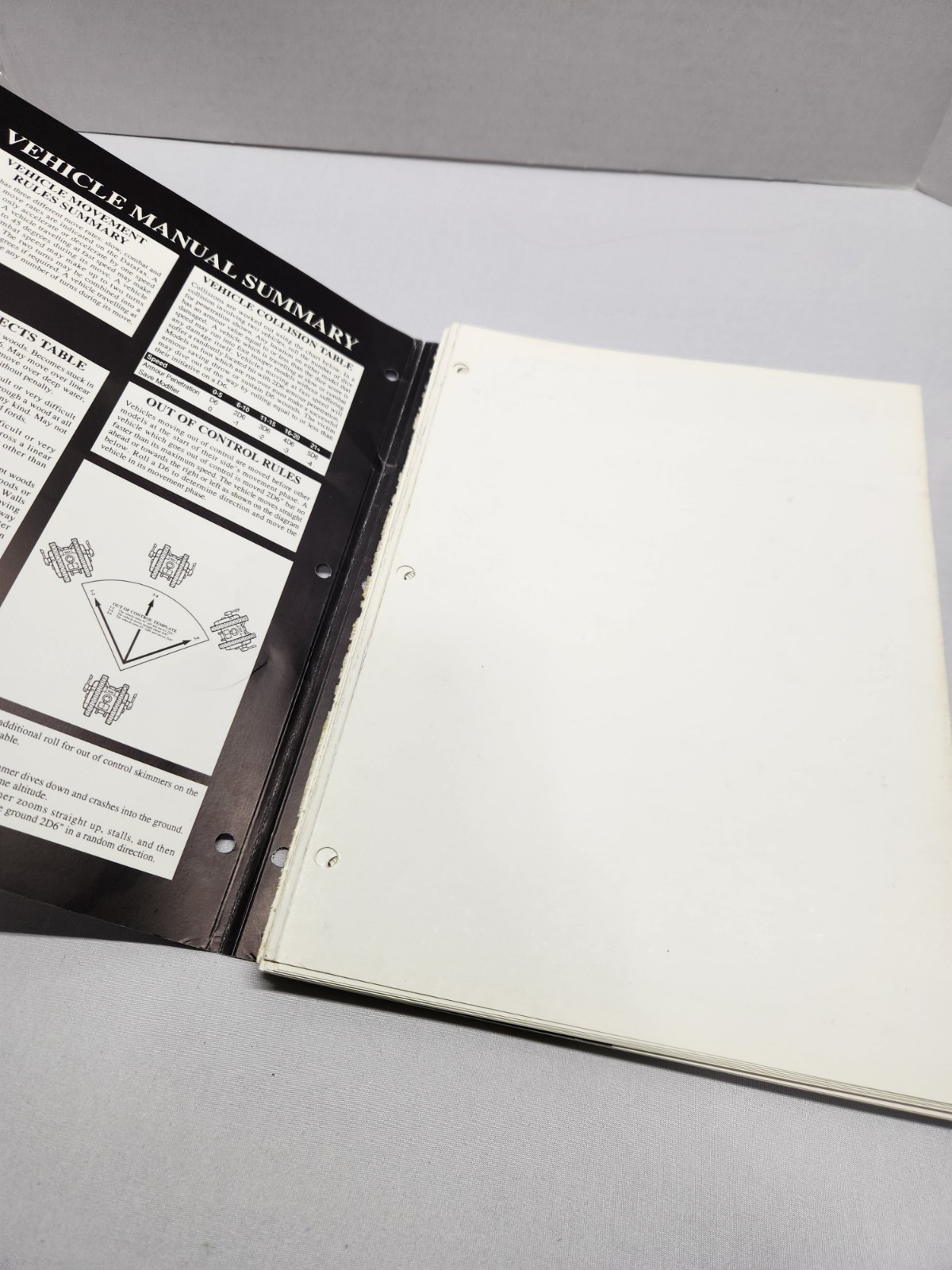 Games Workshop Warhammer 40k Vehicle Manual - 1992 Read