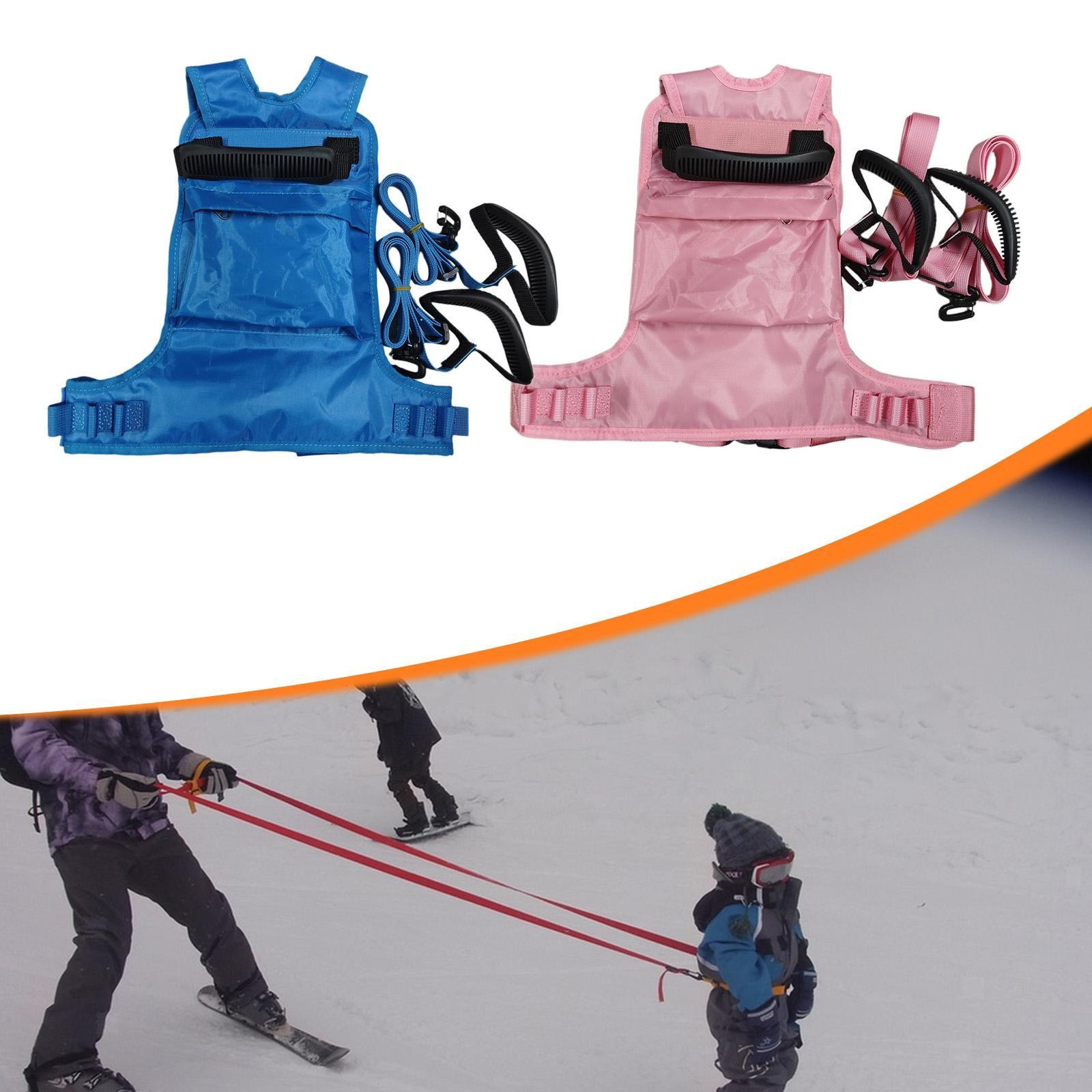 Kids Snow Ski Harness Traction Belt Adjustable Straps Premium with Leash