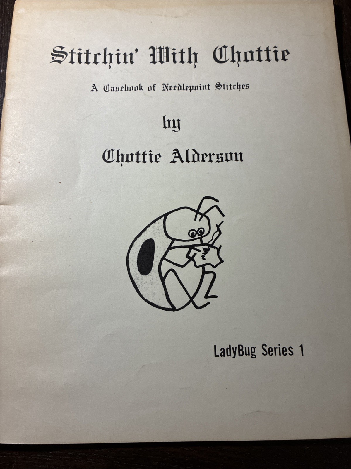 Stitchin' With Chottie Casebook Needlepoint Stitches LadyBug Series 1 Alderson