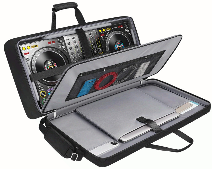 DJ Controller Bag for DDJ-FLX10/GRV6/REV5/REV7/FLX6/1000 with Laptop Slot