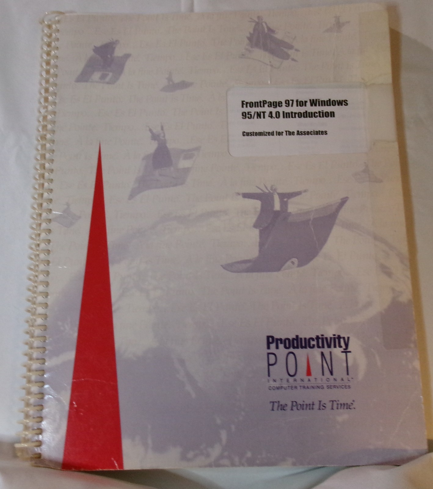 FrontPage 97 for Windows 95/NT 4.0 Introduction 2 day course study spiral bound