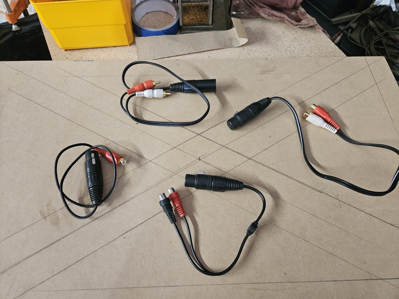 Adcom Car Audio Processors And Packages Of Balanced Cables Untested
