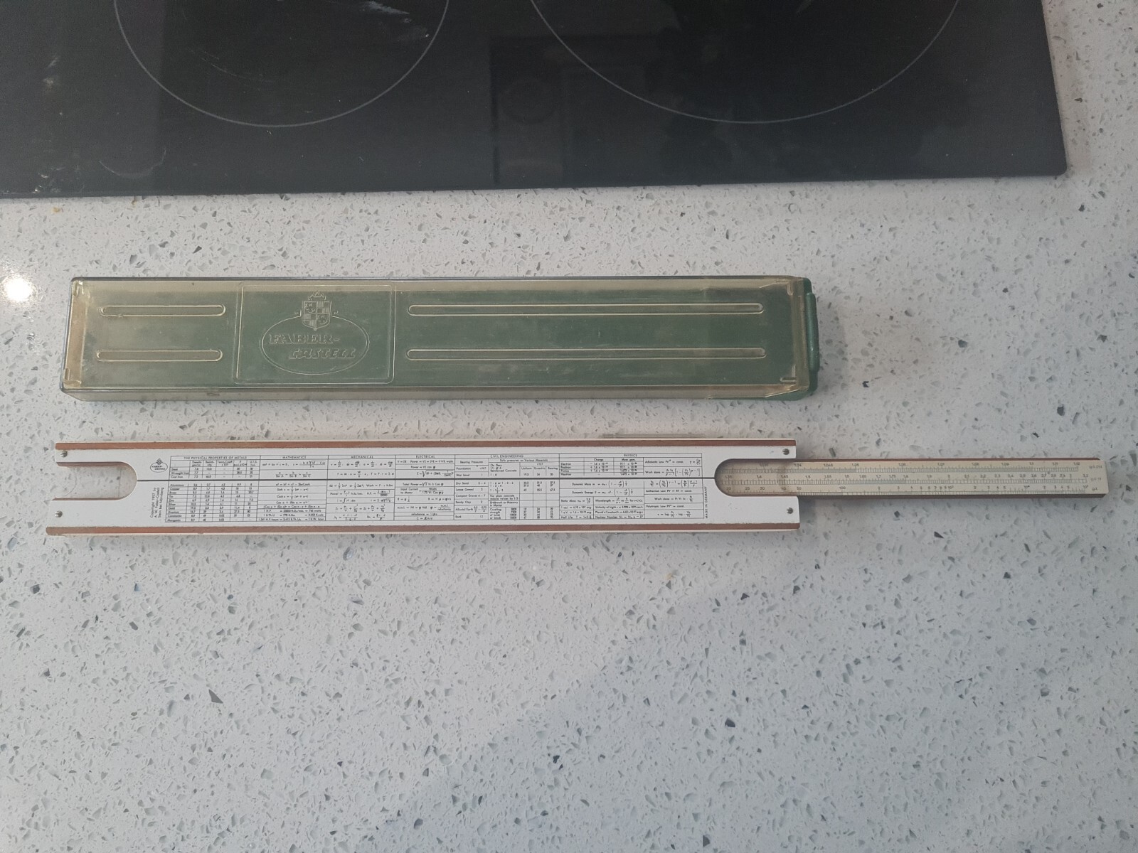 A.W Faber-Castell German Ruler Vintage. Measure. Antique. World War 2 prop