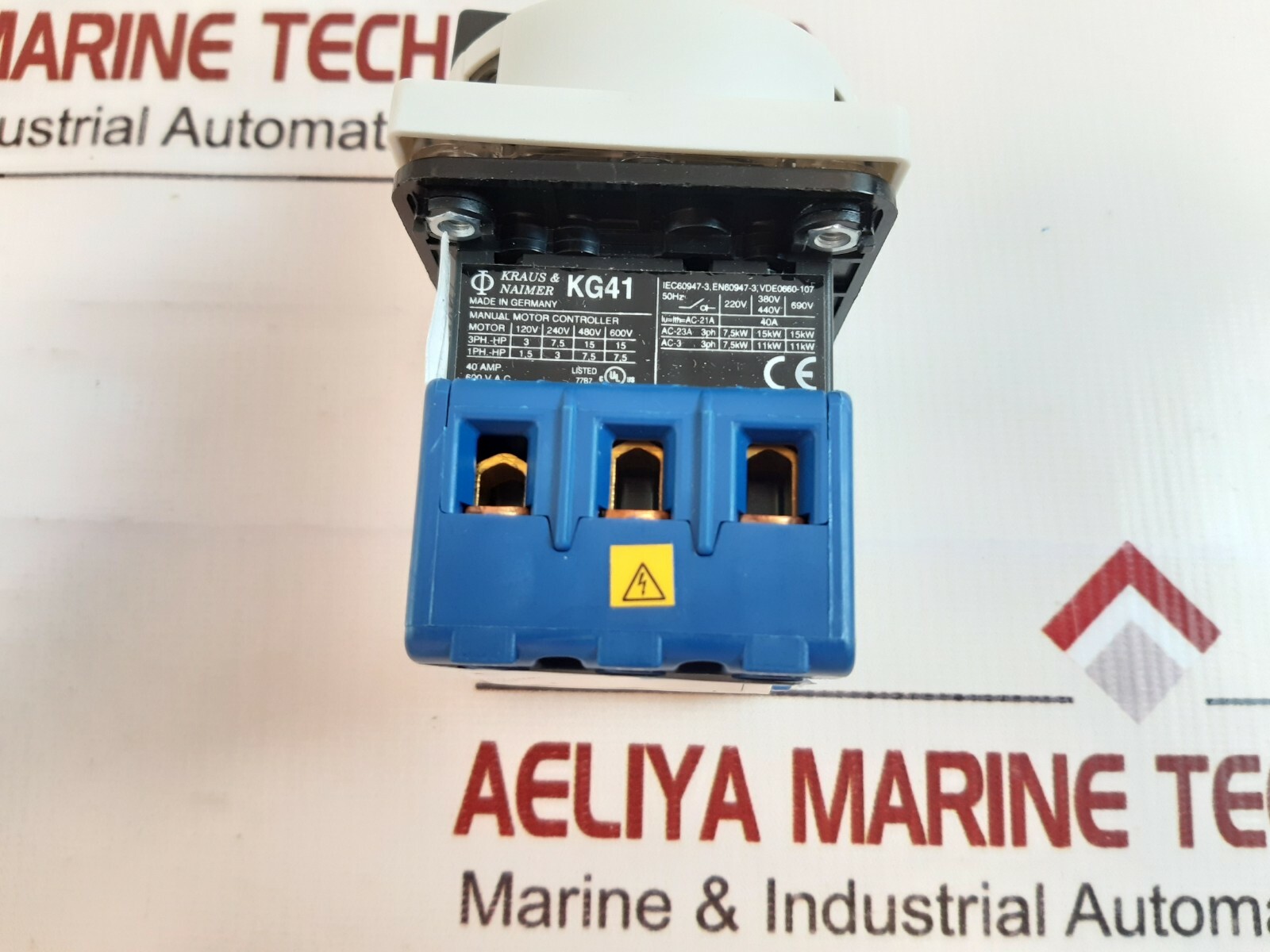 Kraus & naimer kg41 manual motor controller