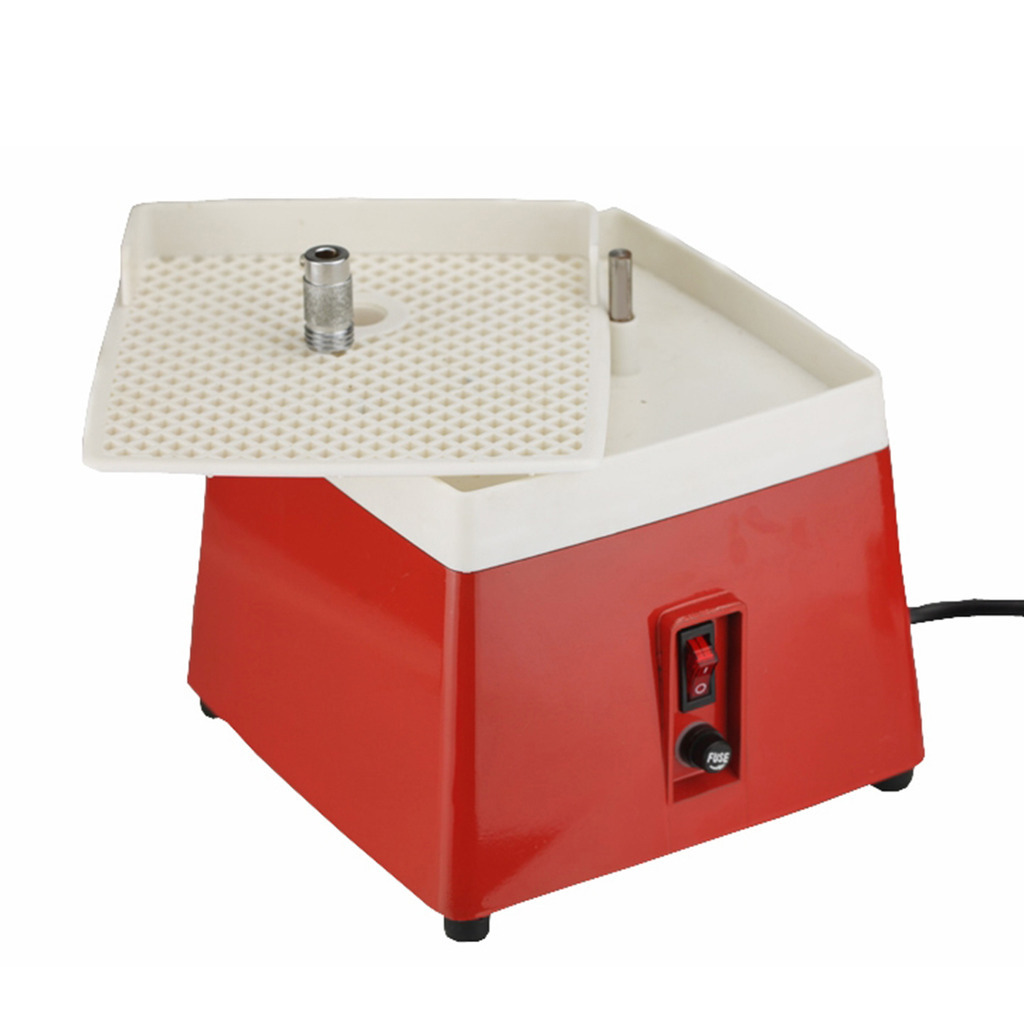 KK New 110V Mini Portable Stained Grinder Diamond Glass Art Grinding Tools Red
