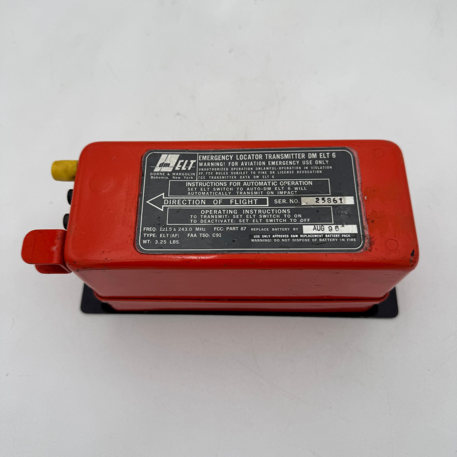 Dorne & Margolin Emergency Locator Transmitter DM ELT 6