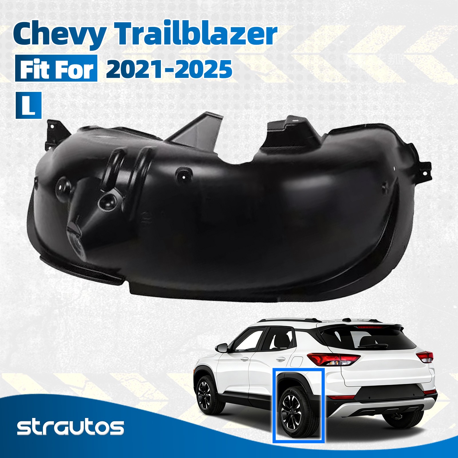 Rear Fender Liner For 2021-2025 Chevrolet Trailblazer Left Driver Side 42761207