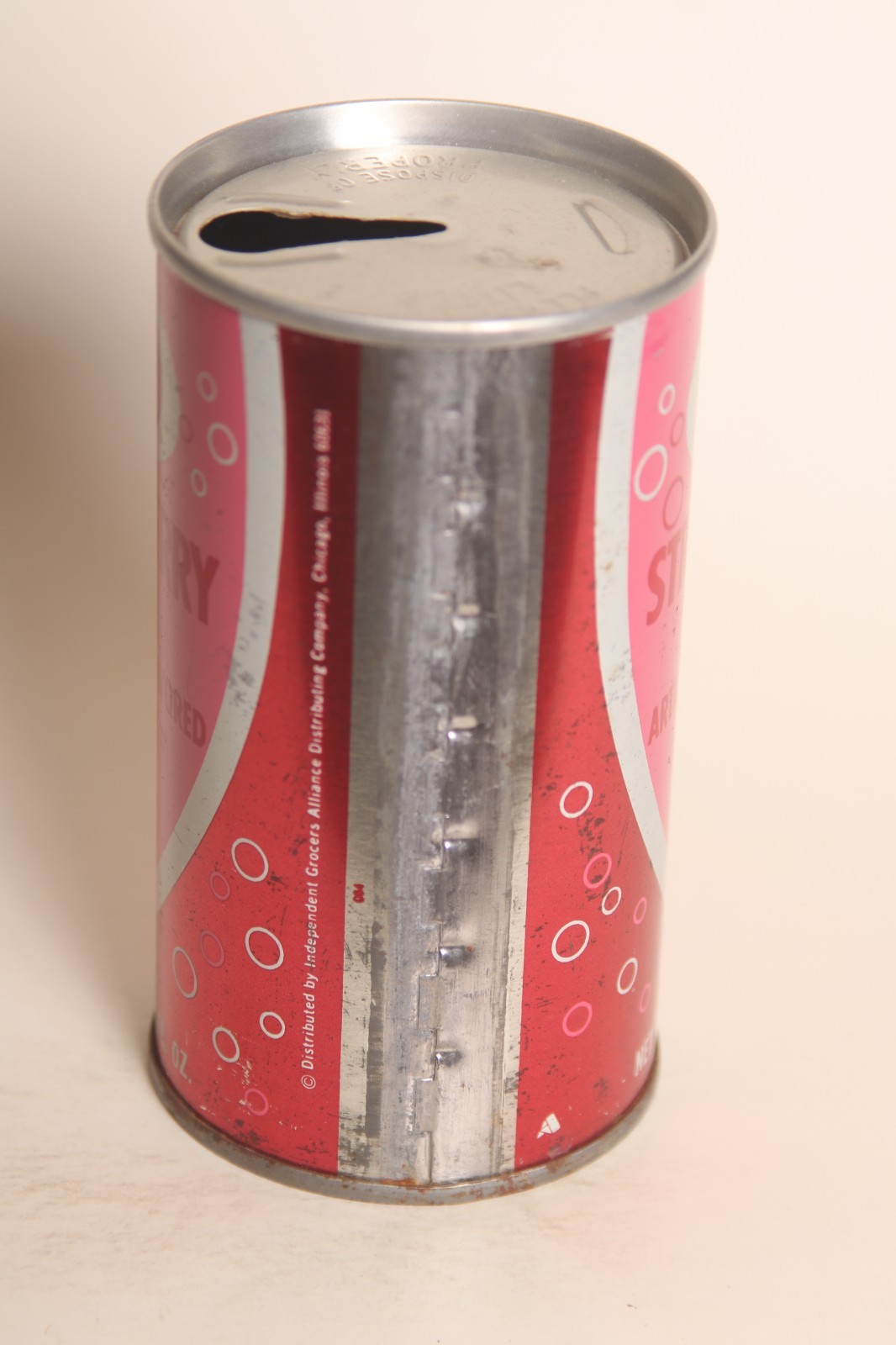 IGA Strawberry soda can