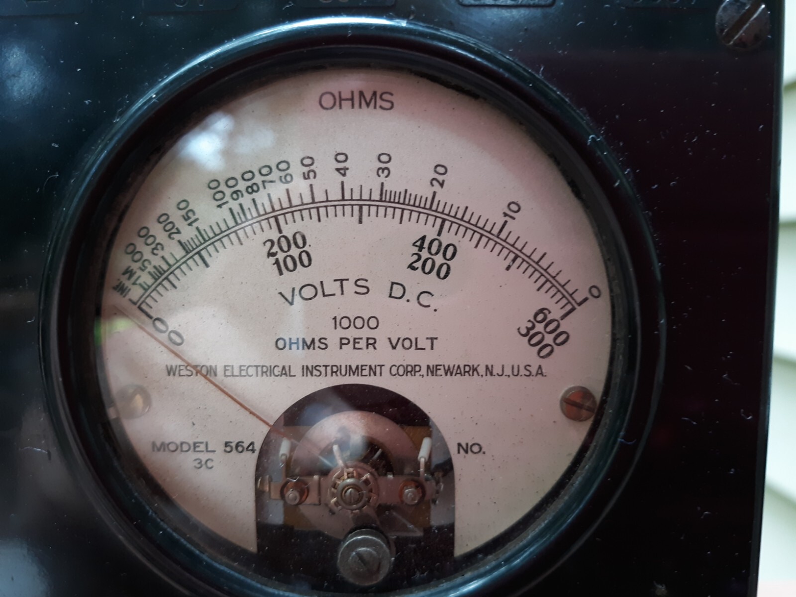 3 Vintage Meters 1 Microamperes D.C. 1 Millamperes, 1 Volts DC. Meter