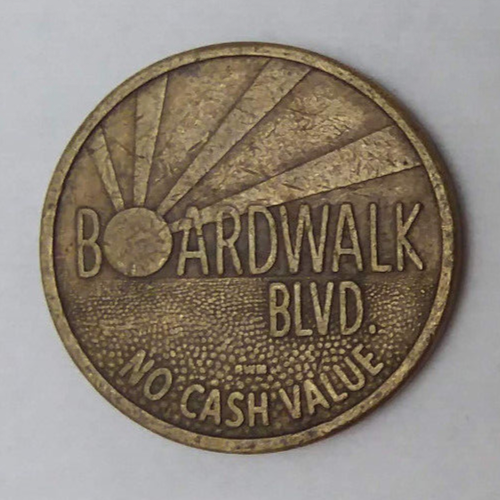 Boardwalk Blvd. Hazelton, PA Arcade Game Token 22mm