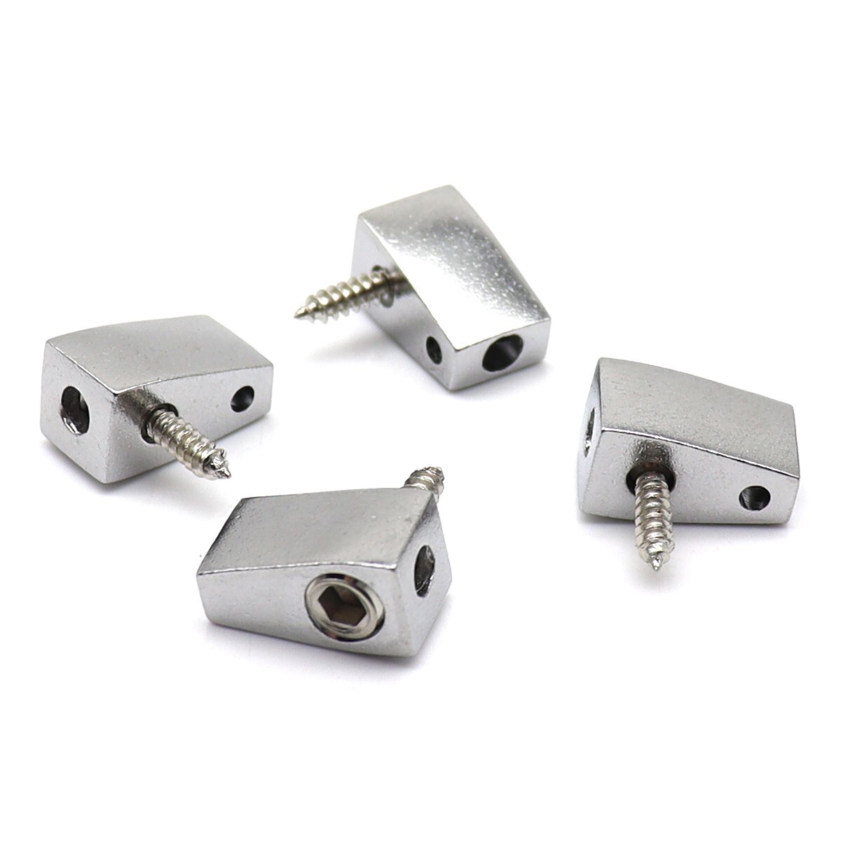 4 String Headless Bass Nut Single String Nut for 4 String Electric Bass Silver