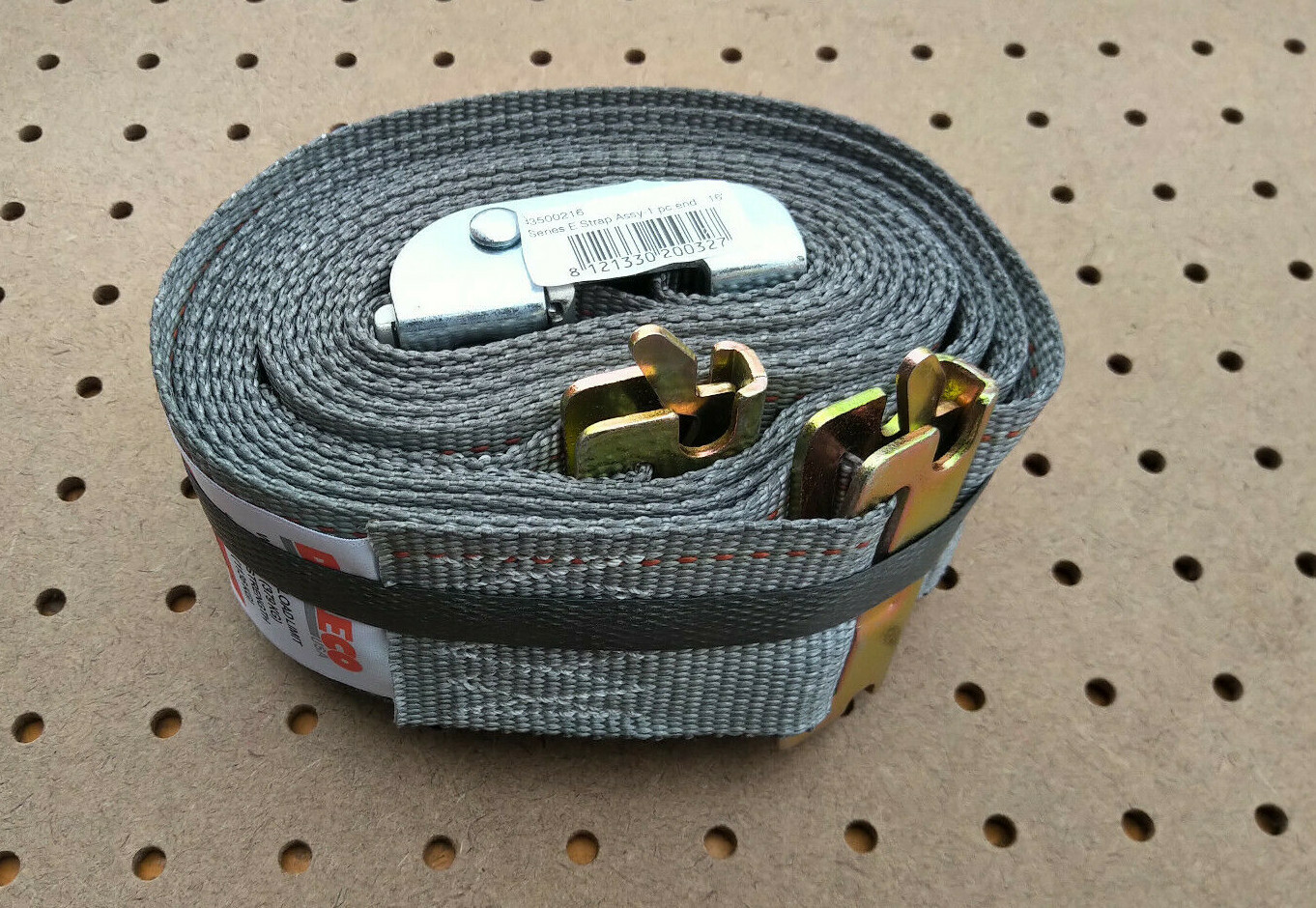 (4 PACK) DOLECO 2" X 16' SERIES E CAM BUCKLE STRAP WLL 833 LB GREY