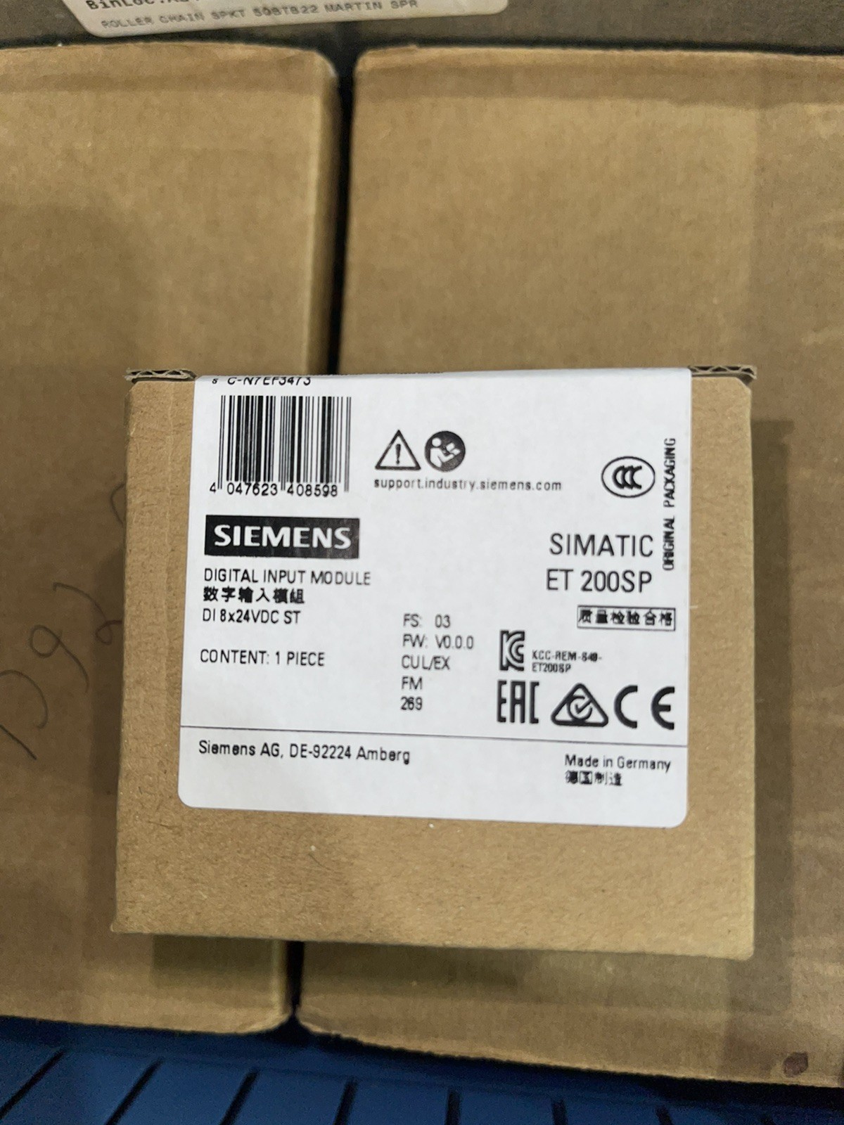 SIEMENS 6ES7 131-6BF01-0BA0, SIMATIC ET 200SP DIGITAL INPUT MODULE, NEW #347826