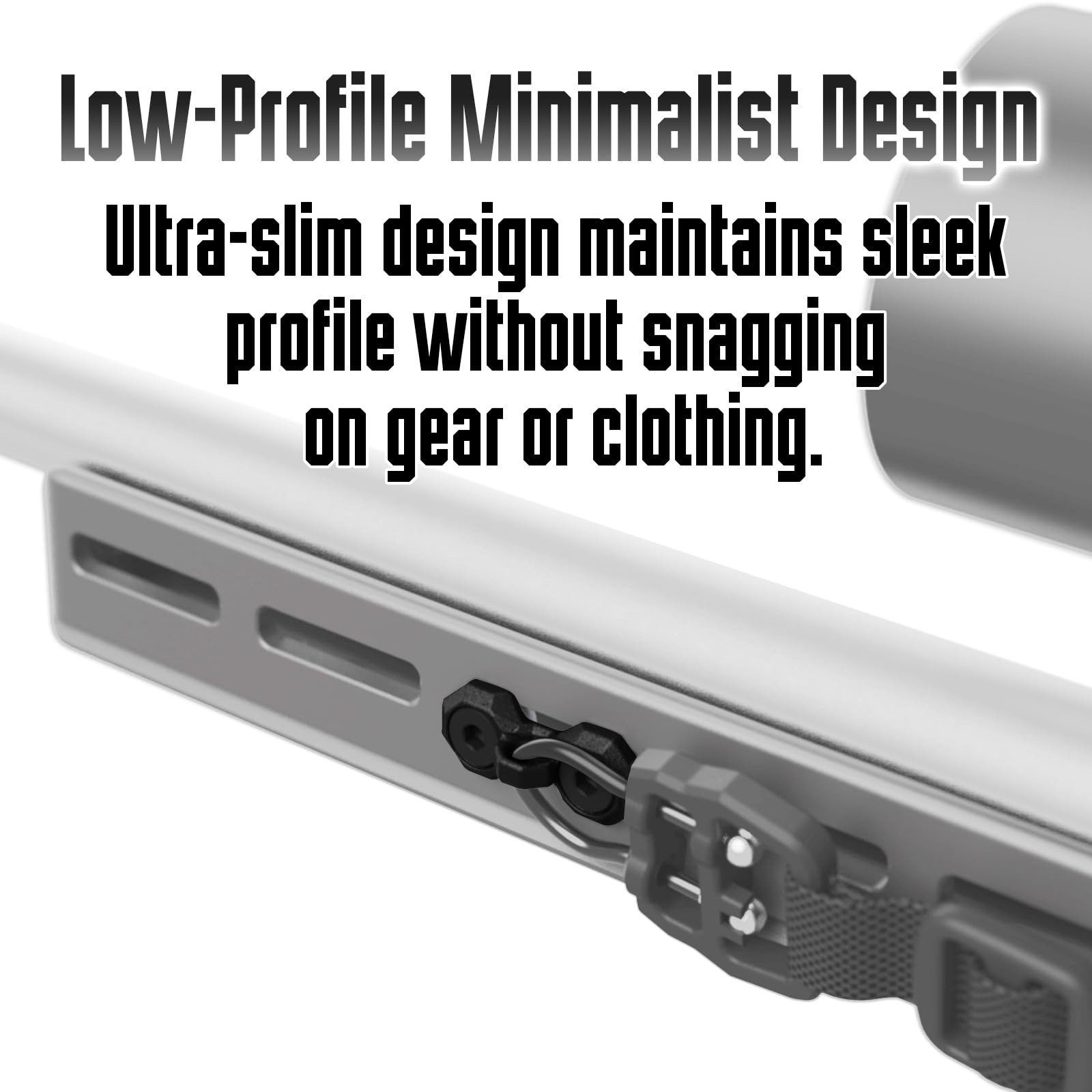 MLOK Sling Mount Adapter, Paracord & ULoop Compatible Low-Profile Sling Attac...