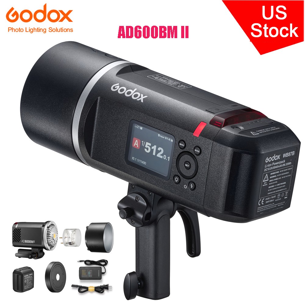 Godox AD600BM II AD600BMII 600Ws HSS 1/8000s GN87 Outdoor Flash Strobe