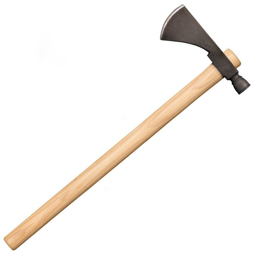 Cold Steel Pipe Hawk Axe 1055 Carbon Steel Edge Head Brown Hickory Handle 90PHH