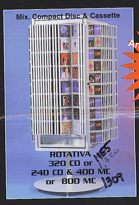 CD Security Spinner Display Rack