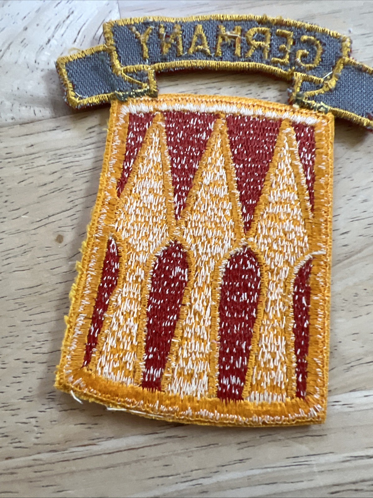 Vintage US Army 3rd Support Brigade Patch & Germany Tab Set