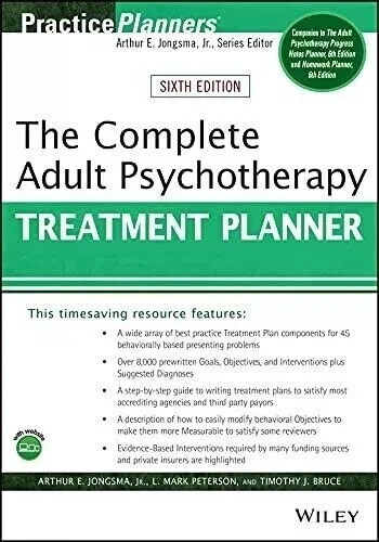 COMPLETE ADULT PSYCHOTHERAPY TREATMENT PLANNER, 6TH EDITION Paperback – 24 June