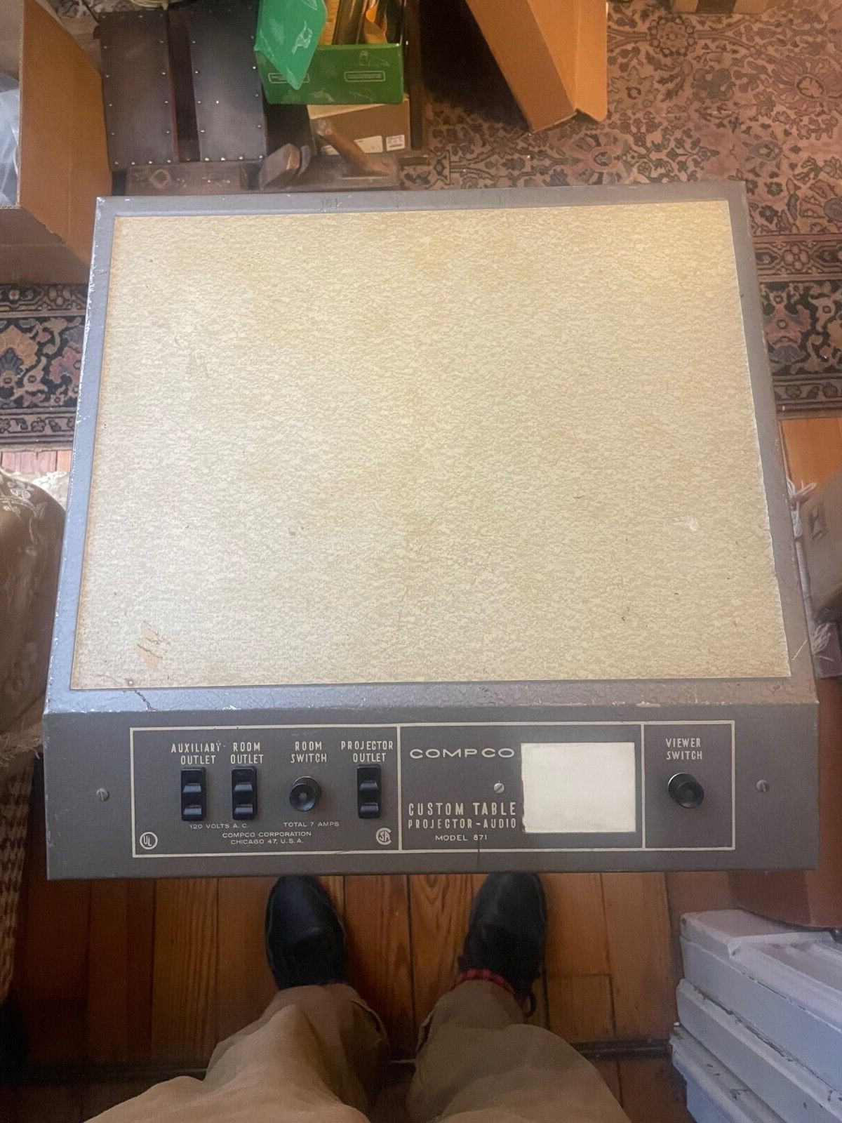 Vintage COMPCO Custom 871 Projector Audio Stand/Table