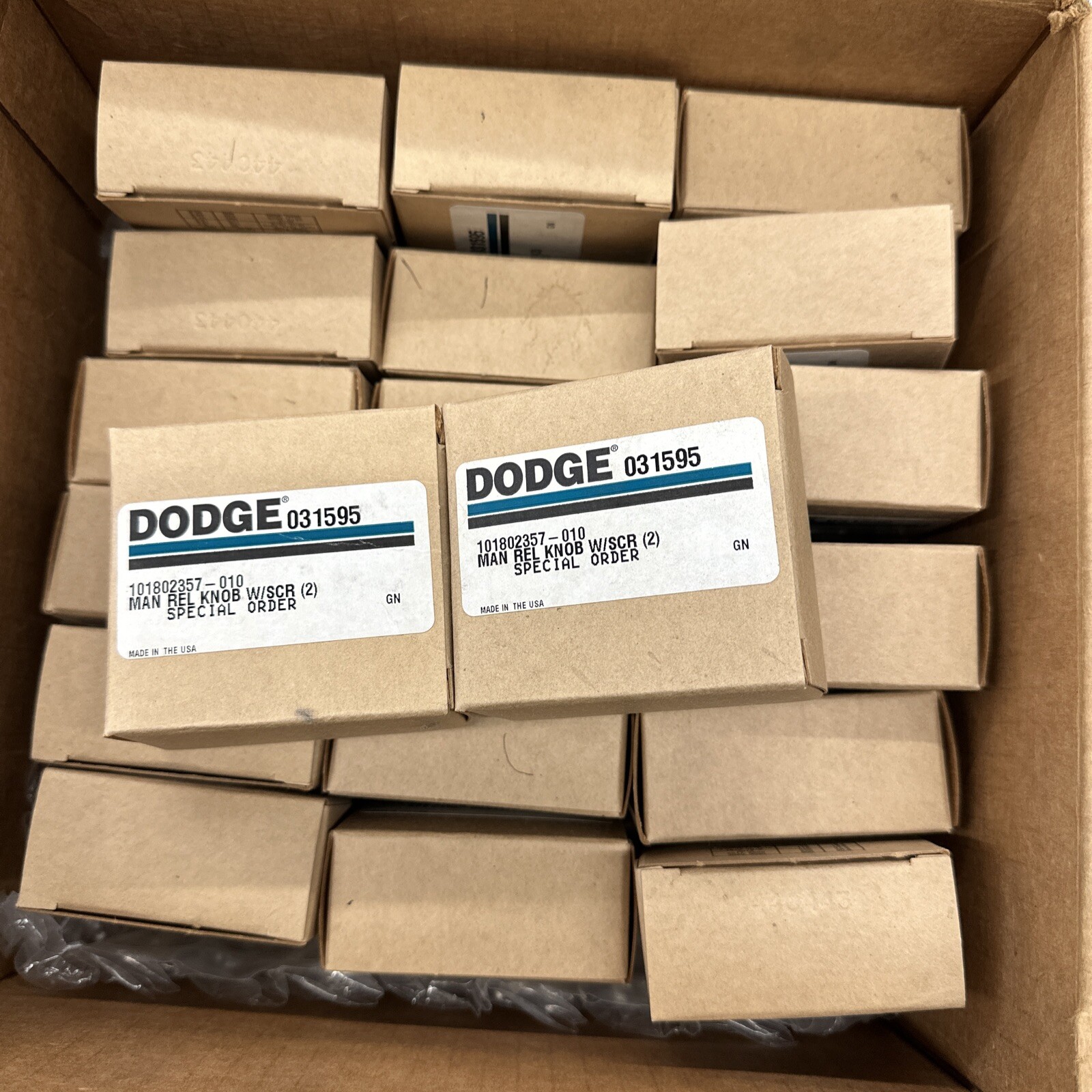 Lot of 20 DODGE RELIANCE ELECTRIC 031595 Manaul Release Lever Knob kit NEW
