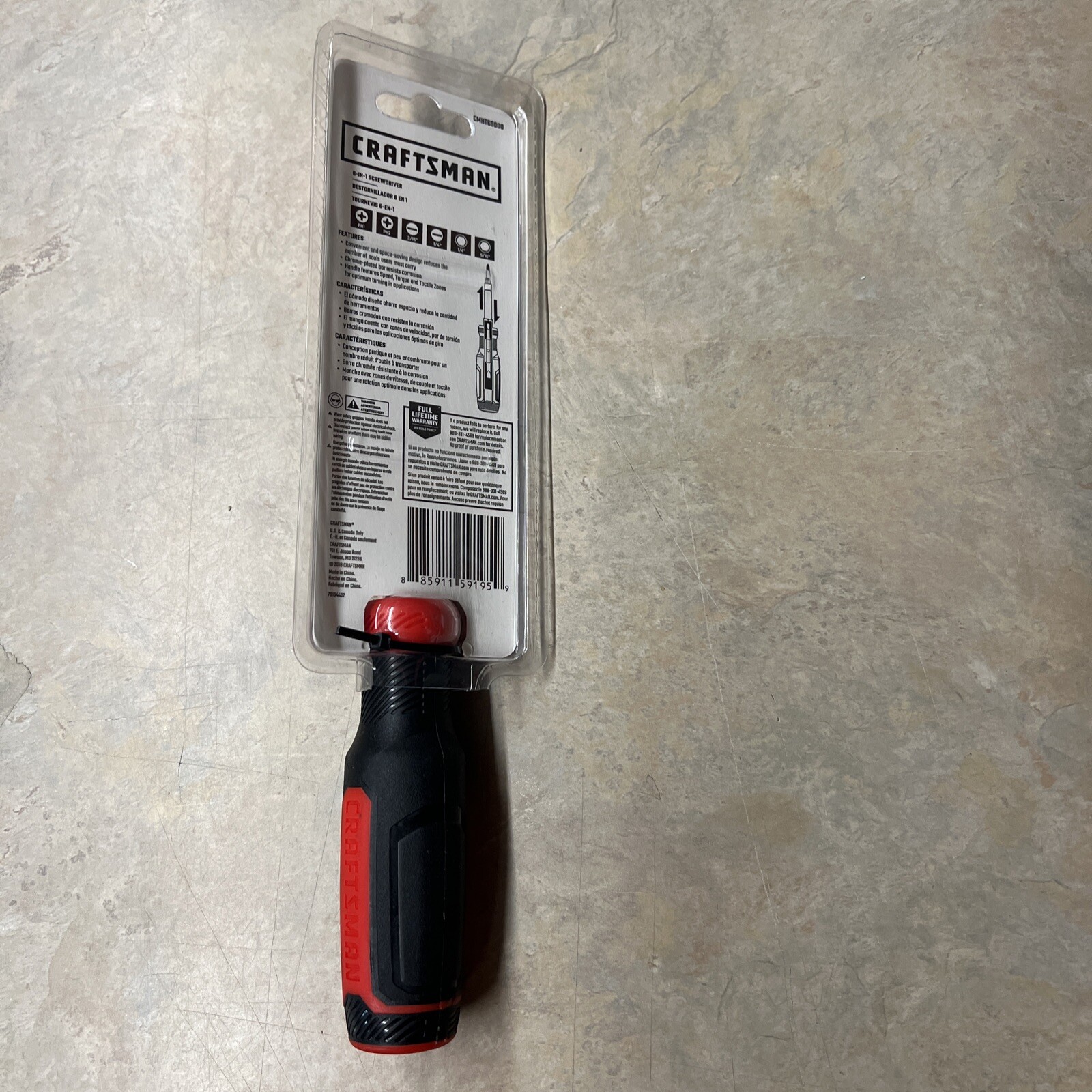 Craftsman CMHT68000 6-in-1 Phillips/SlottedScrewdriver