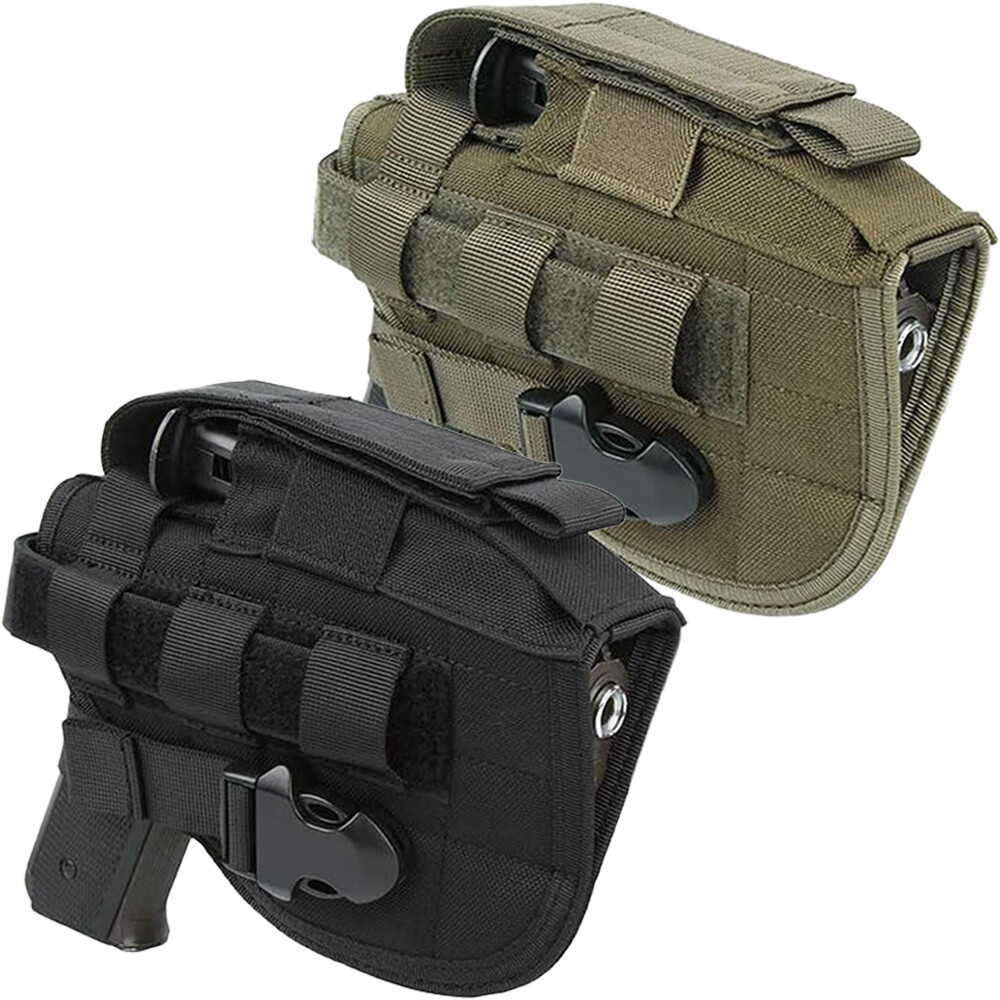 Tactical Molle Pistol Holster Military Adjustable Right Hand Gun Pouch Holster