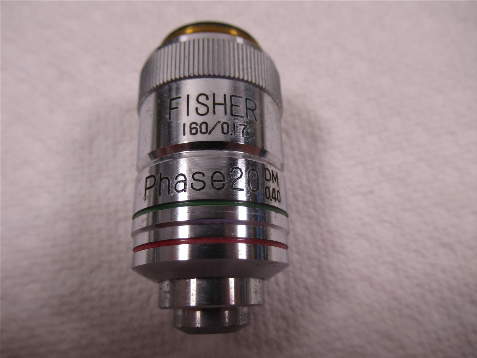 Fisher Phase Contrast 20x DM Microscope Objective Lens 160mm