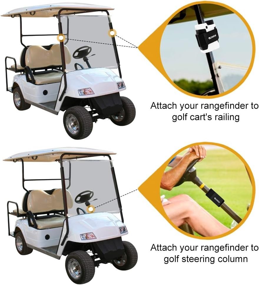 Universal Magnetic Rangefinder Mount for Golf Carts - Compatible & Adjustable
