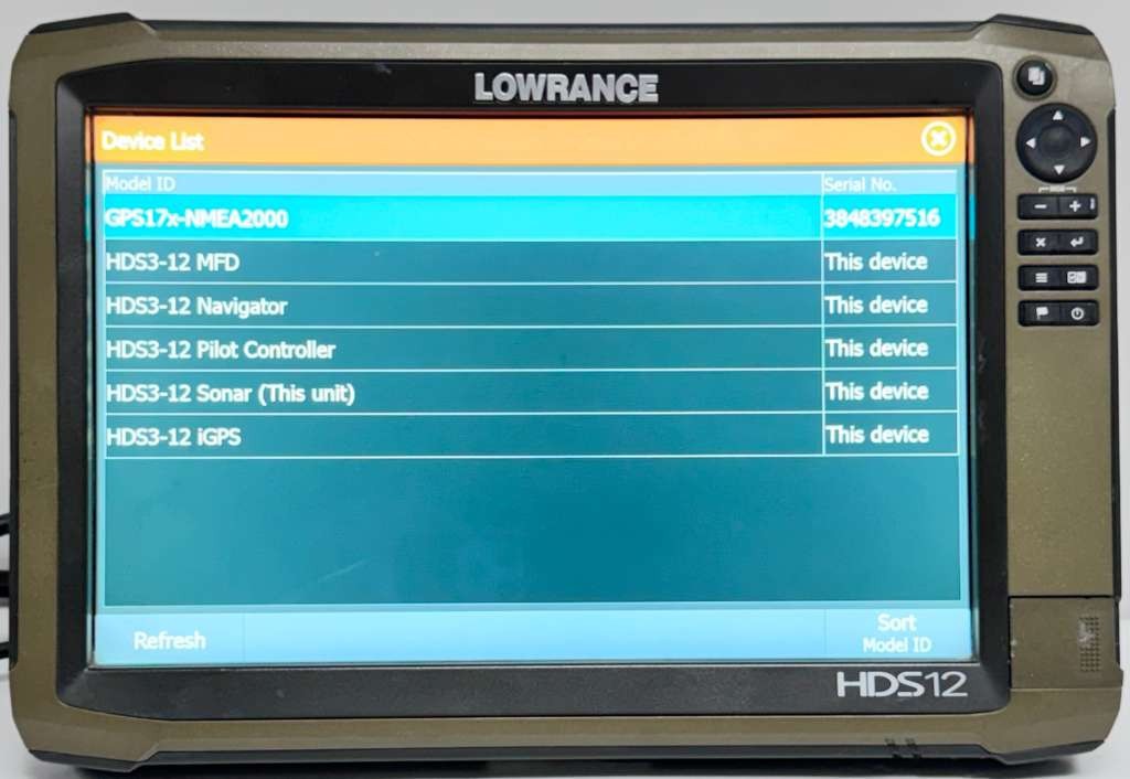 Lowrance HDS12 Gen3 Insight Fishfinder Display