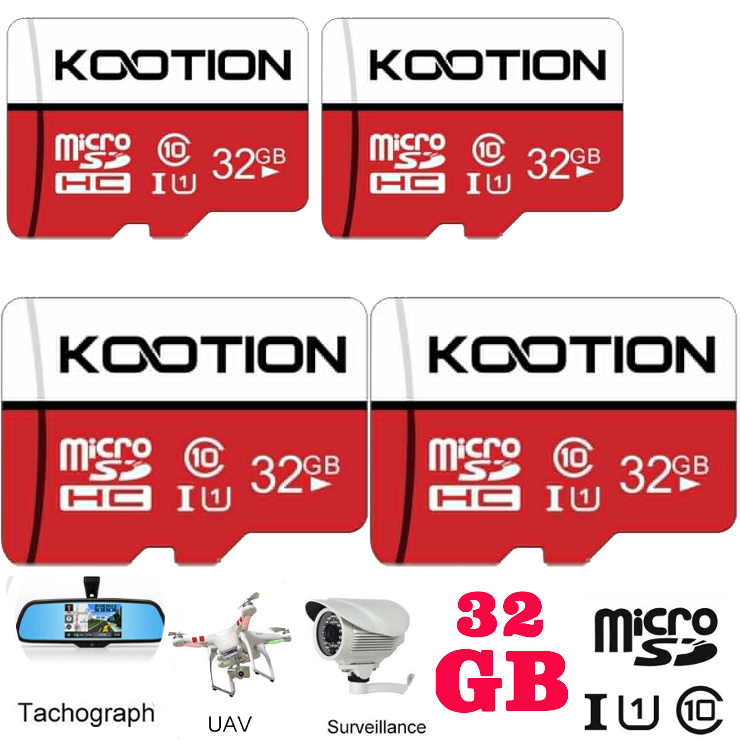 32GB Micro SD TF Card SDXC Flash Class 10 U1 Memory Card Memory SD TF Card Lot