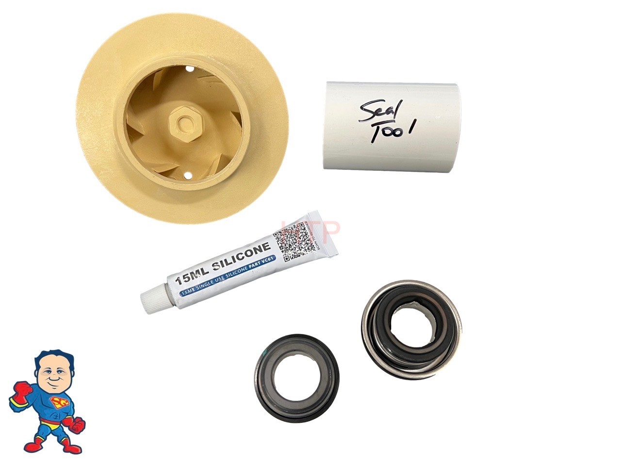 Impeller & Seal Kit 6500-907 WTC-50M Jacuzzi® Premium or Sundance® Circ Pump