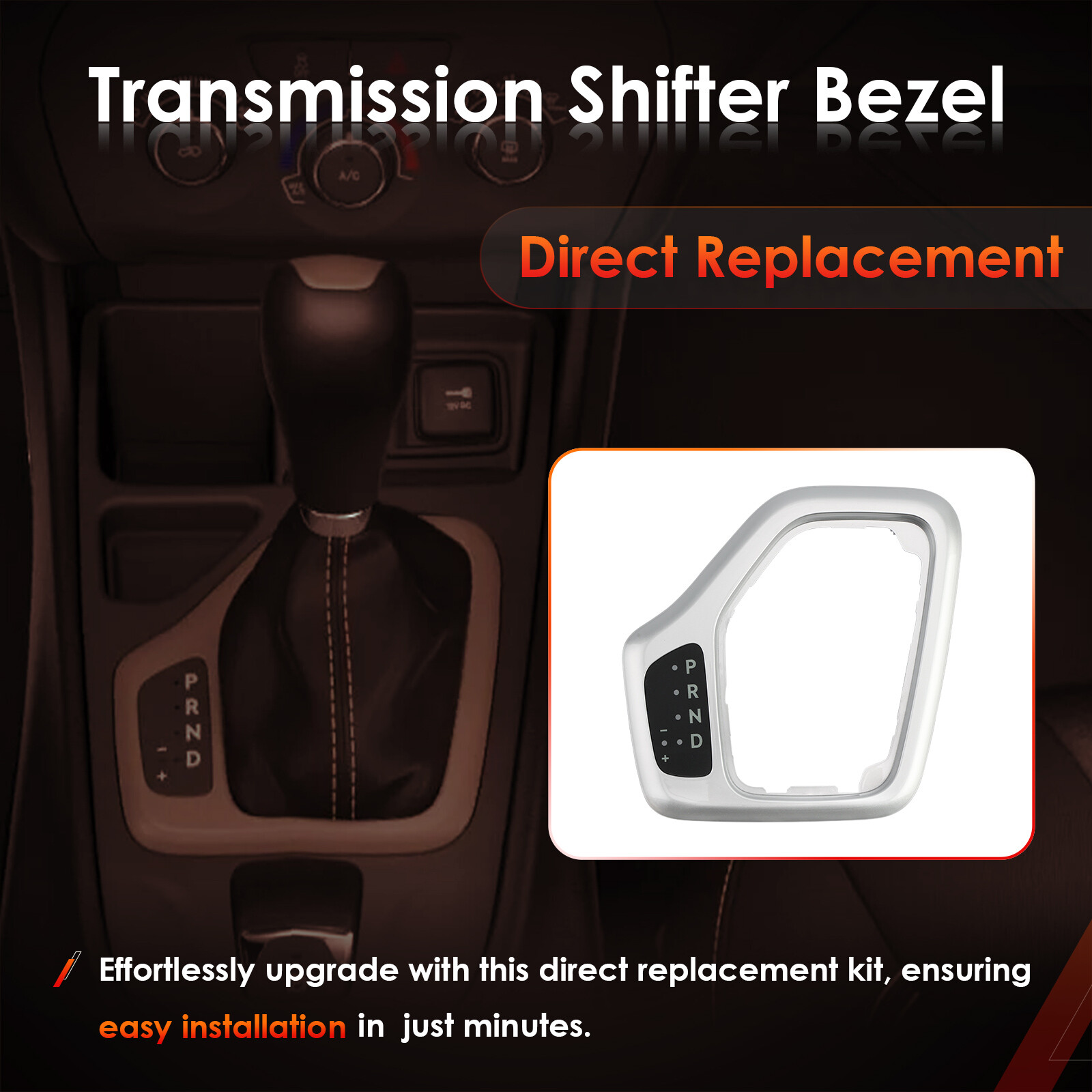 Transmission Shifter Bezel with Wiring Harness For Jeep Cherokee 68413957AA#