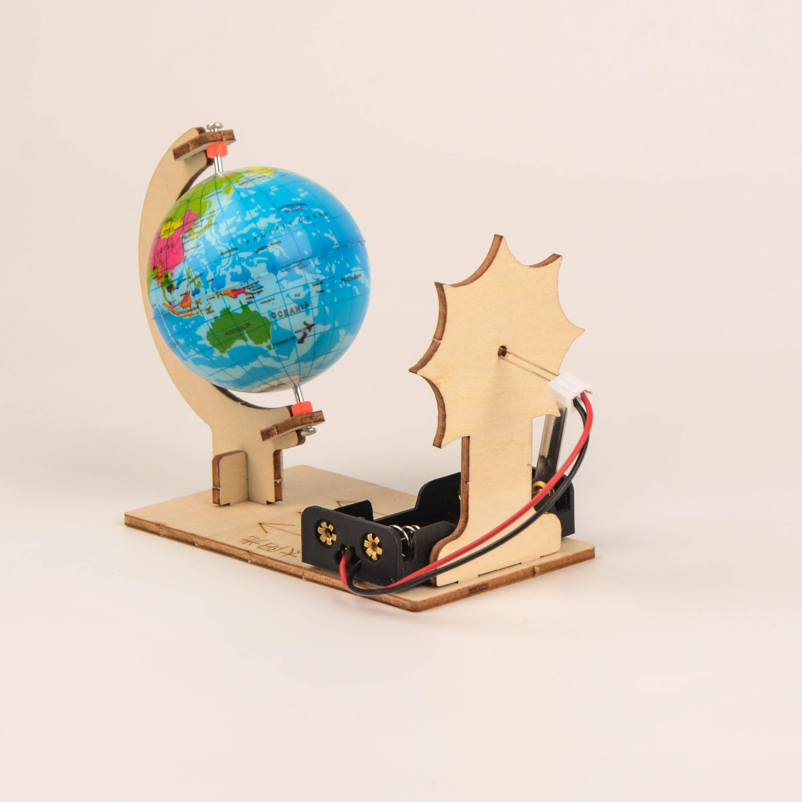 Day and Night Rotating World Globe Fun Discovery Tool Science Kid Gift