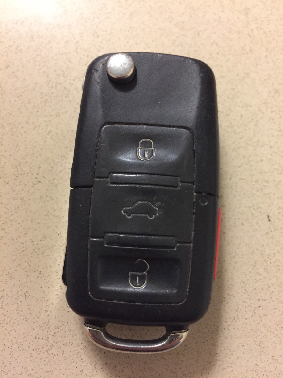 VOLKSWAGEN KEYLESS ENTRY REMOTE FOB OEM TRANSMITTER UNCUT KEY HLO 1J0 959 753 T