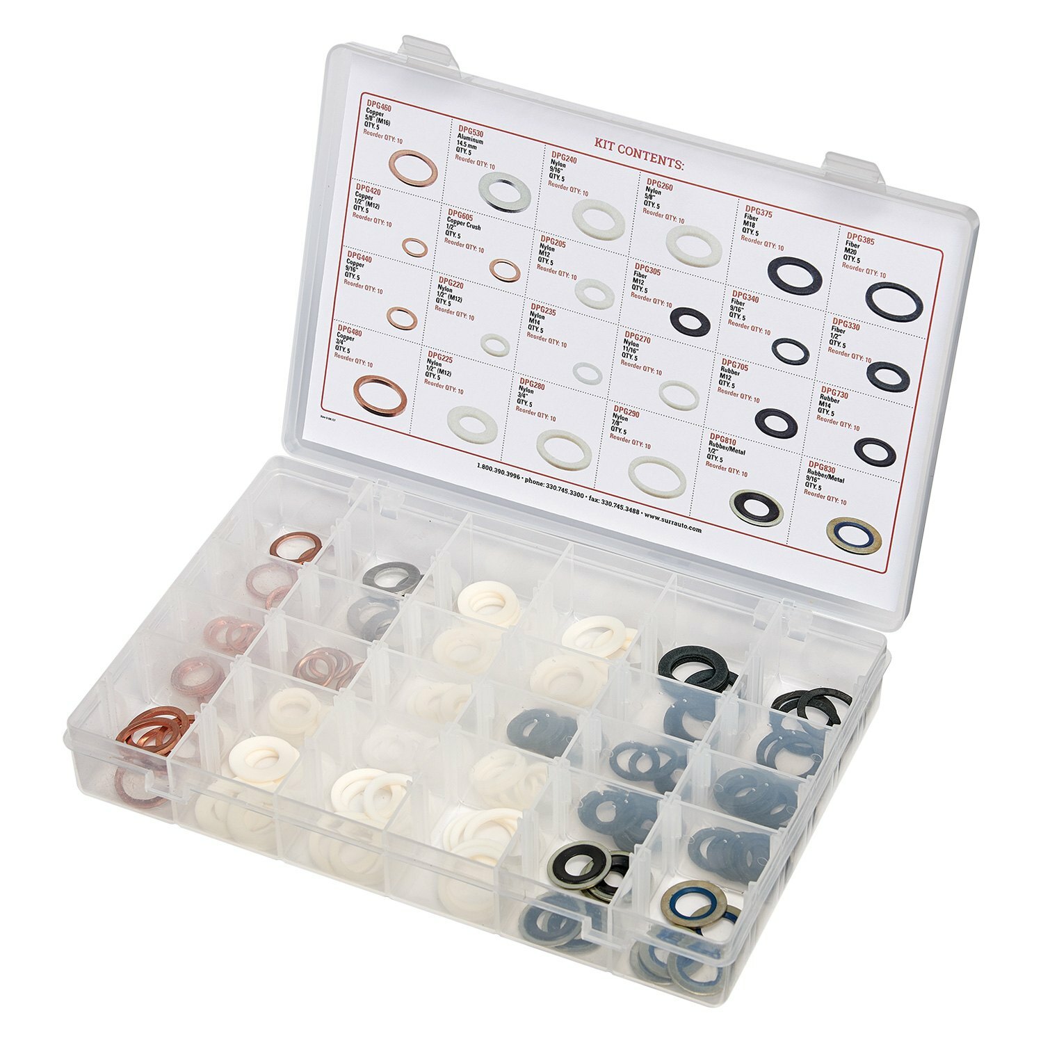 S.U.R. & R. DPG120 Oil Drain Plug Gasket Assortment (1)