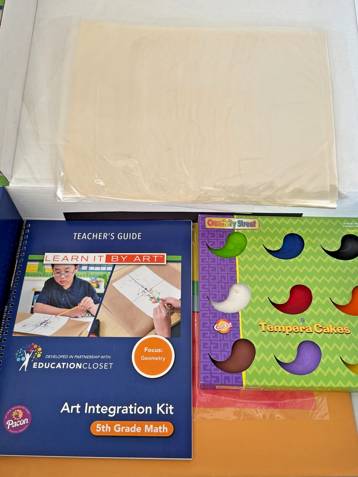 New Learn It By Art 5th Grade Math Geometry Integration Kit Pacon 100108