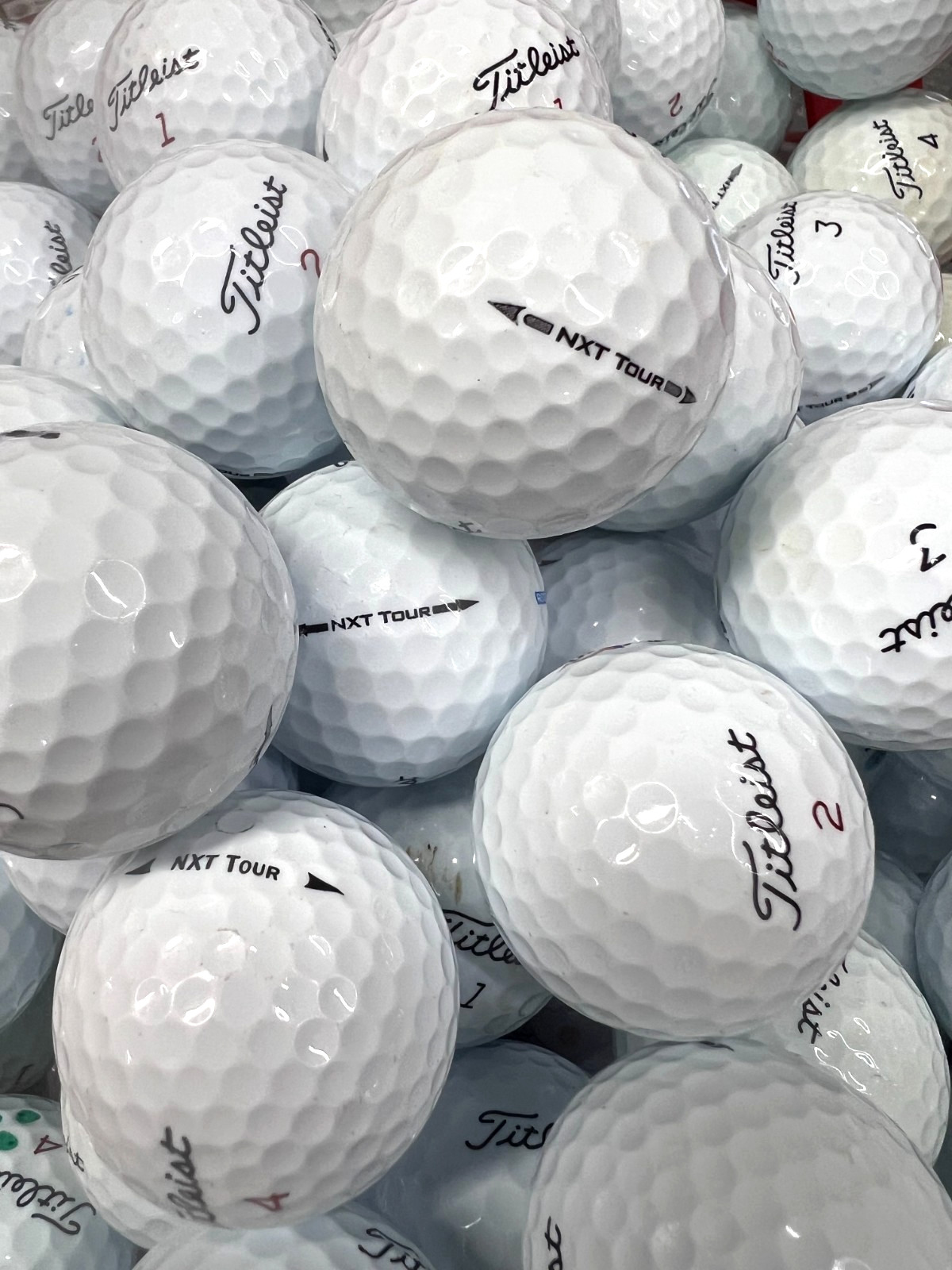 36 Near Mint AAAA White Titleist NXT Tour/ Tour S Used Golf Balls