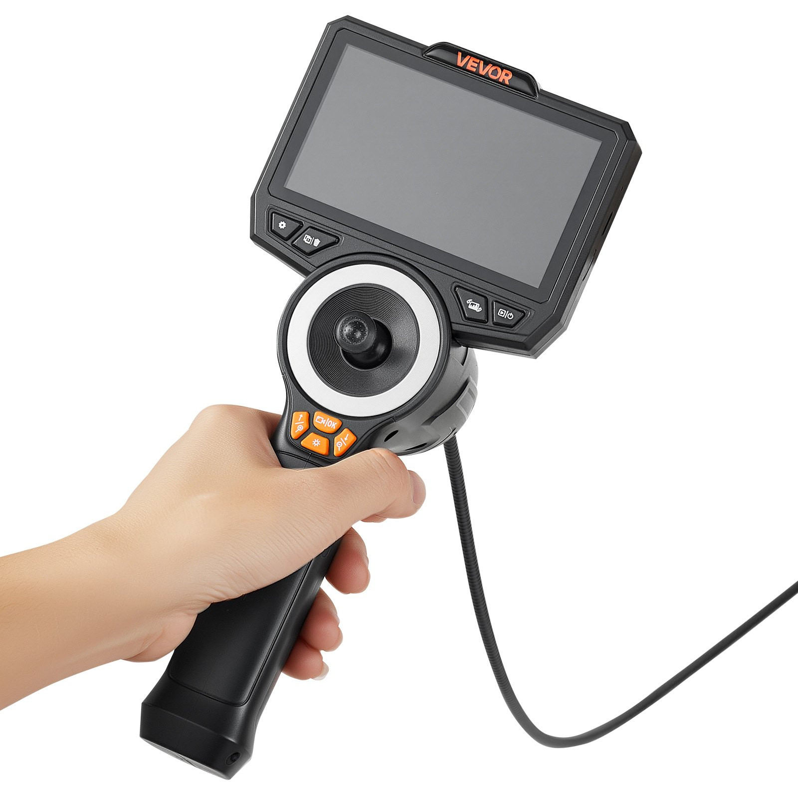 Articulating Endoscope with Light, Mechanical Equipment (4.9FT Snake Cable)